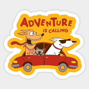 Adventure is calling Sticker